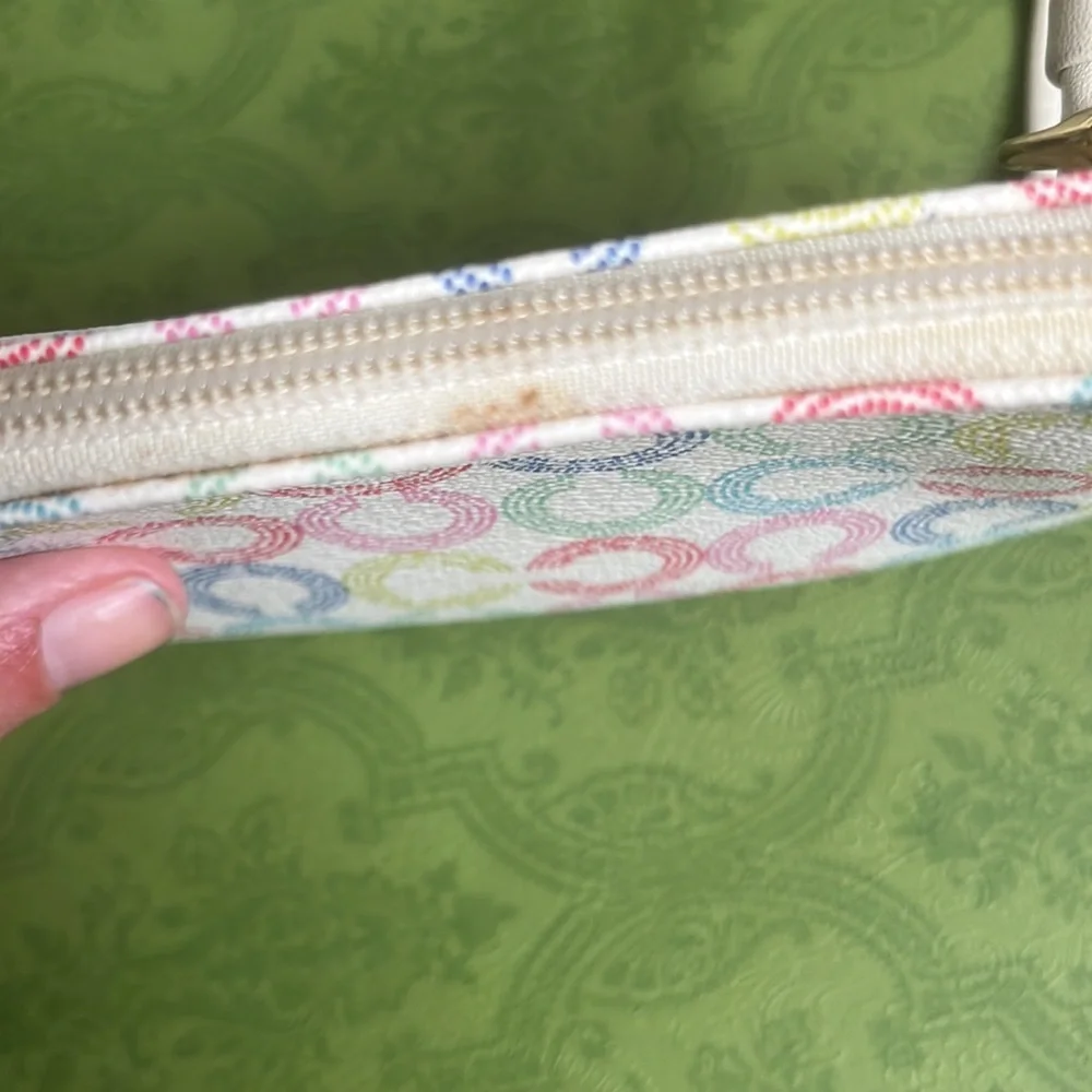 Coach Waverly Op Art Multi C Wristlet in Ivory - Picture 5 of 8